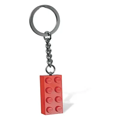 Llavero de ladrillo LEGO rojo