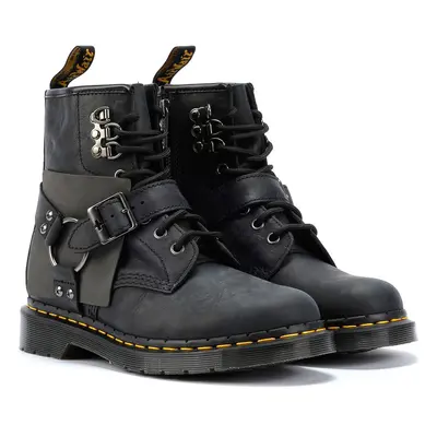 Dr. Martens 1460 Hardware Antique Botas Negras De Cuero Para Mujer