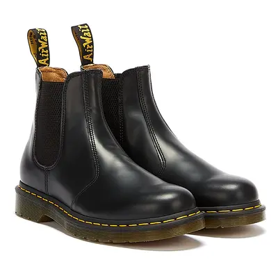 Dr. Martens 2976 Botas Negras De Cuero Liso Para Mujer