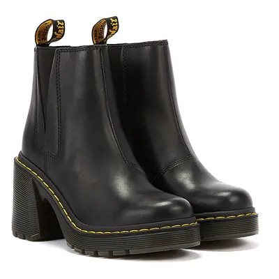 Dr. Martens Botas Negras De Cuero Para Mujer Spence Sendal