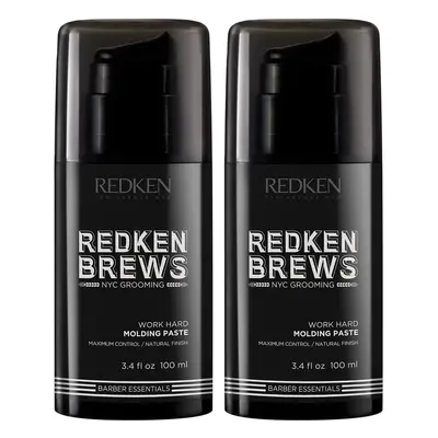 Dúo de pasta moldeadora para hombre Brews Work Hard de Redken