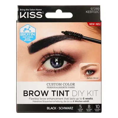 Kit de tintes para cejas de KISS (varios tonos) - Tono: #000000||Negro