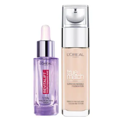 Dúo de sérum y base de maquillaje con ácido hialurónico True Match de L'Oréal Paris - 2N Vanilla
