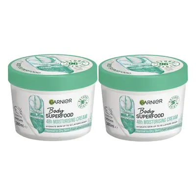 Garnier Body Superfood, Nourishing Body Cream Duos - Aloe Vera & Magnesium