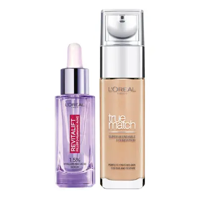 Dúo de sérum y base de maquillaje con ácido hialurónico True Match de L'Oréal Paris - 6.5W Golden Toffee