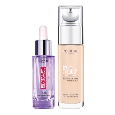 Dúo de sérum y base de maquillaje con ácido hialurónico True Match de L'Oréal Paris - 3N Creamy Beige