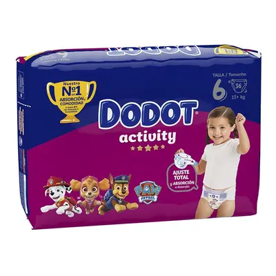 Dodot - Dodot Activity Talla 6 Pañales +13 Kg 36 U