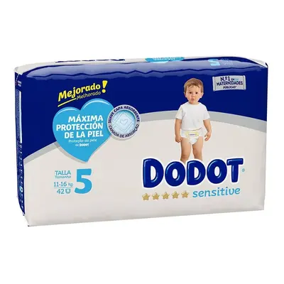 Dodot - Dodot Sensitive Talla 5 Pañales 11-16 Kg 42 U