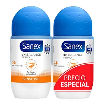 Sanex - Dermo Sensitive Desodorante Roll-on Dúo 2 X 50 Ml