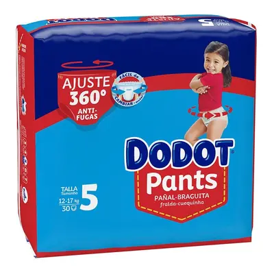 Dodot - Dodot Pants Pañal-braguita Talla 5 12-17 Kg 30 U