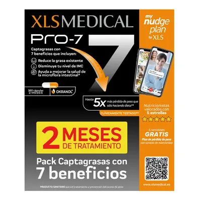 XLS MEDICAL PRO-7 CAPTAGRASAS LOTE 360 cápsulas