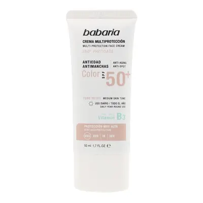 Babaria - Solar Multiproteccion Crema Antimanchas Color Spf50+ 50 Ml