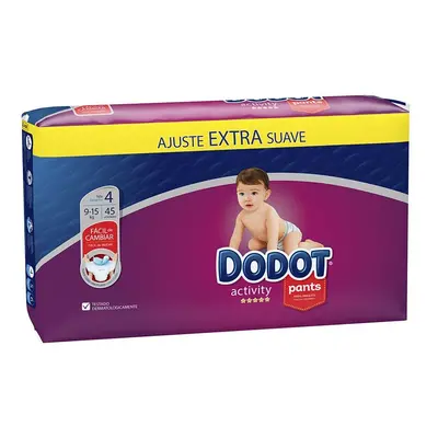 Dodot - Dodot Pants Activity Talla 4 Pañal-braguita 9-15 Kg 45 U