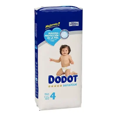 Dodot - Dodot Sensitive Talla 4 Pañales 9-14 Kg 48 U