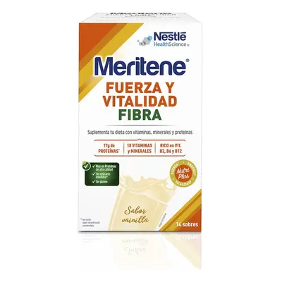 Meritene - Fuerza Y Vitalidad Fibra Sobres Vainilla 14 X 35 Gr