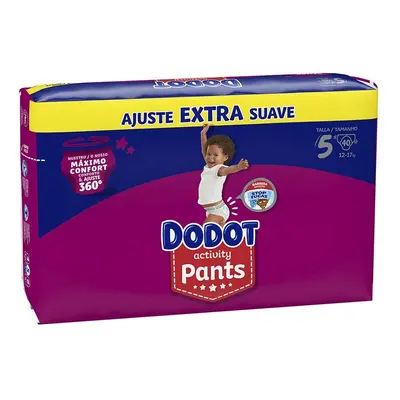 Dodot - Dodot Pants Activity Talla 5 Pañal-braguita 12-17 Kg 40 U