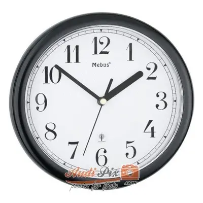 Mebus 52800 reloj de mesa o pared Círculo Negro