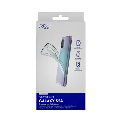 Myway funda compatible con samsung galaxy s24 transparente