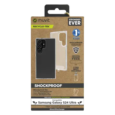 Muvit Funda Shockproof for Change Compatible con Samsung Galaxy S24 Ultra Transparente