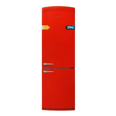 Cecotec Frigorífico Combi 2 Puertas Retro de 294 L Bolero CoolMarket Combi Origin 294 Red E. Alt