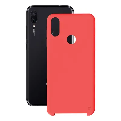 KSIX smart your tech Funda para Xiaomi Redmi 7, Semirrígida, Rojo