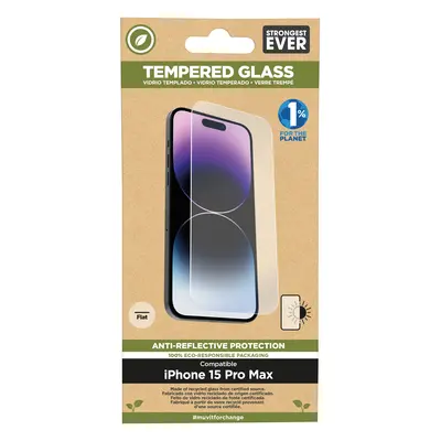 Muvit for change protector pantalla recycletek anti-reflejo compatible con Apple iPhone 15 Pro M