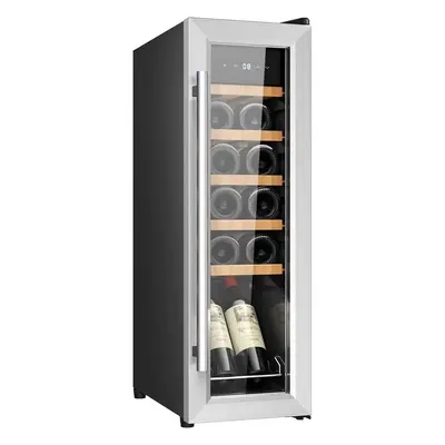 Cecotec Vinoteca Bolero Grandsommelier 1250 Coolwood Compressor, 12 botellas de capacidad, Ilumi