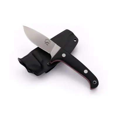 Cuchillo Salamandra serie ARES, cachas G10 black, hoja de acero N695 de 9 cm, funda Kydex, longi