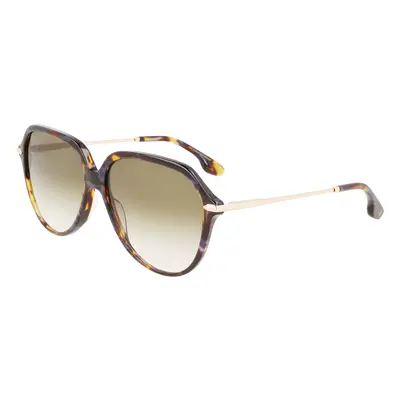 Victoria Victoria Beckham VB637S Gafas, 418 Havana Blue, 59 Unisex Adulto