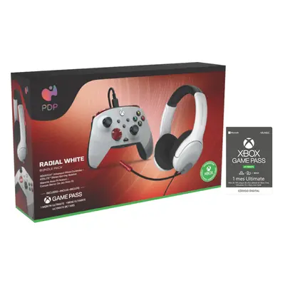 PDP 049-026-RWB mando y volante Rojo, Blanco USB Gamepad PC, Xbox One, Xbox Series S, Xbox Serie