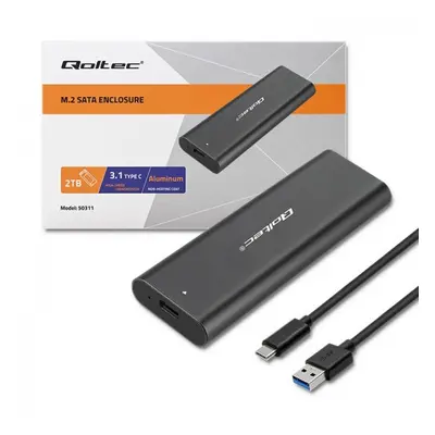 Qoltec 50311 caja para disco duro externo caja externa para unidad de estado sólido (ssd) negro 