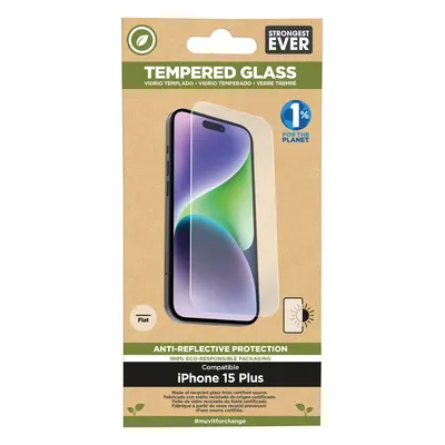 Muvit for change protector pantalla recycletek anti-reflejo compatible con Apple iPhone 15 Plus 