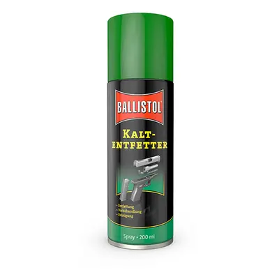 Desengrasante Spray 200 ml Robla Cold Degreaser Ballistol, ideal como pre-tratamiento para pavon