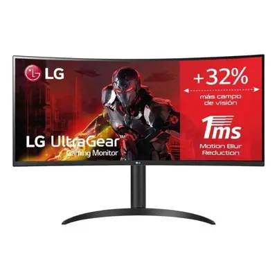 LG 34WP65C-B - Monitor Gaming UltraGear Curvo 34 pulgadas, Panel Nano VA: 3440x1440p, 21:9, 250 