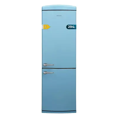 Cecotec Frigorífico Combi 2 Puertas Retro de 294 L Bolero CoolMarket Combi Origin 294 Blue E. Al