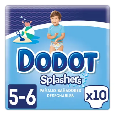 Dodot splashers bañador desechable talla 5-6 + 14 kg 10 u