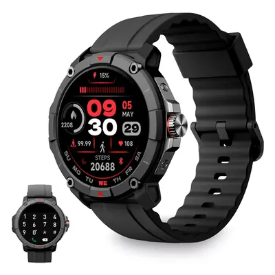 KSIX Compass Reloj Inteligente Hombre, Smartwatch Deportivo con GPS, Llamadas, Notificaciones, A