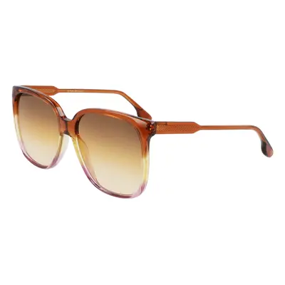 Victoria Beckham VB610SCB Sunglasses, 241 Caramel/Yellow/Pink, 7 1/4 Women's