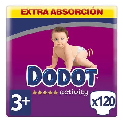 Dodot activity extra talla 3 pañales 6-10 kg 120 u