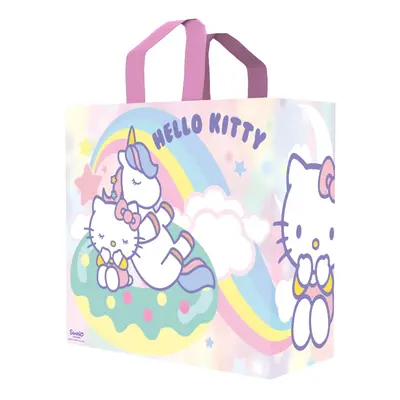 Konix Hello Kitty Bolsa de la compra 40 x 45 x 20 cm - Material reciclado - Blanco - Diseño de p