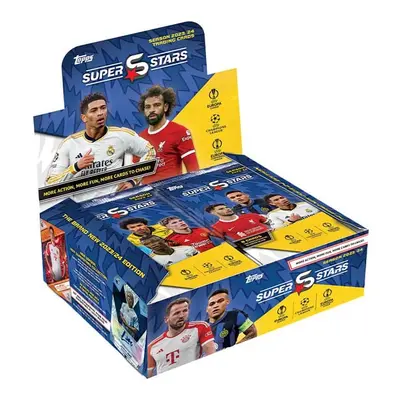 Topps UCC Superstars 23/24 - Full Box- 24 Sobres de UEFA Superstars 2024 (8 Cartas por sobre/192