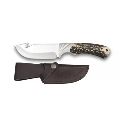 Cuchillo de Caza Desollador Martinez Albainox con Mango de Ciervo con hoja de acero inox de 10.5