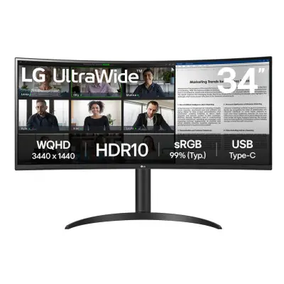 LG 34WR50QK-B pantalla para PC 86,4 cm (34") 3440 x 1440 Pixeles Wide Quad HD Negro