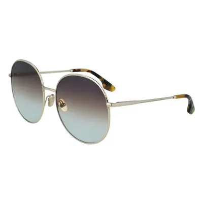 Victoria Victoria Beckham VB224S 47943 Gafas, 730 Gold Grey Brown Aqua, 59 Unisex Adulto