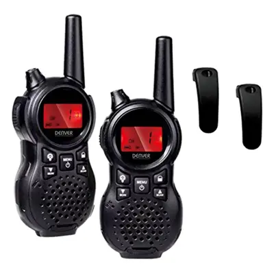 Denver WTA-446 two-way radios 8 canales 446 MHz Negro