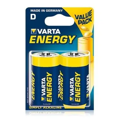 Pilas LR20 D VARTA ENERGY Alcalina 04120229412 (precio 10 Blister De 2 Pilas)