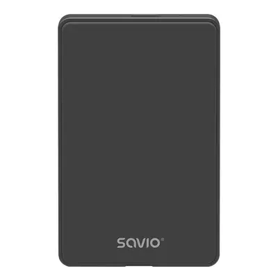 Savio AK-65 caja para disco duro externo Carcasa de disco duro/SSD Negro 2.5"