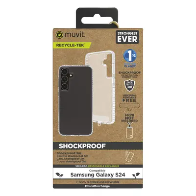 Muvit Funda Shockproof for Change Compatible con Samsung Galaxy S24 Plus Transparente