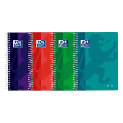 Agenda escolar 2024-2025 school tapa plastico 4º semana vista colores surtidos oxford 400185054