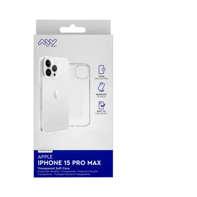 Myway funda compatible con apple iphone 15 pro max transparente